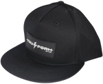 TRU-Form Flat Bill Rope Hat Snapback (BLACK/BLACK)