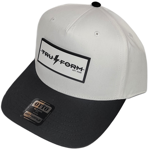 TRU-Form Mid Profile Baseball Cap (WHITE PATCH)